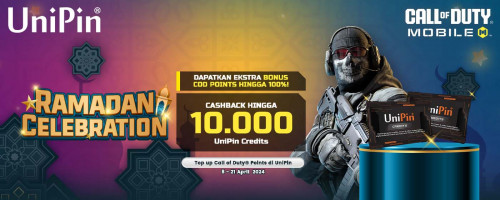 Rayakan Ramadhan & Dapatkan Ekstra Bonus COD Points hingga 100% + Raih 10.000 UniPin Credits!